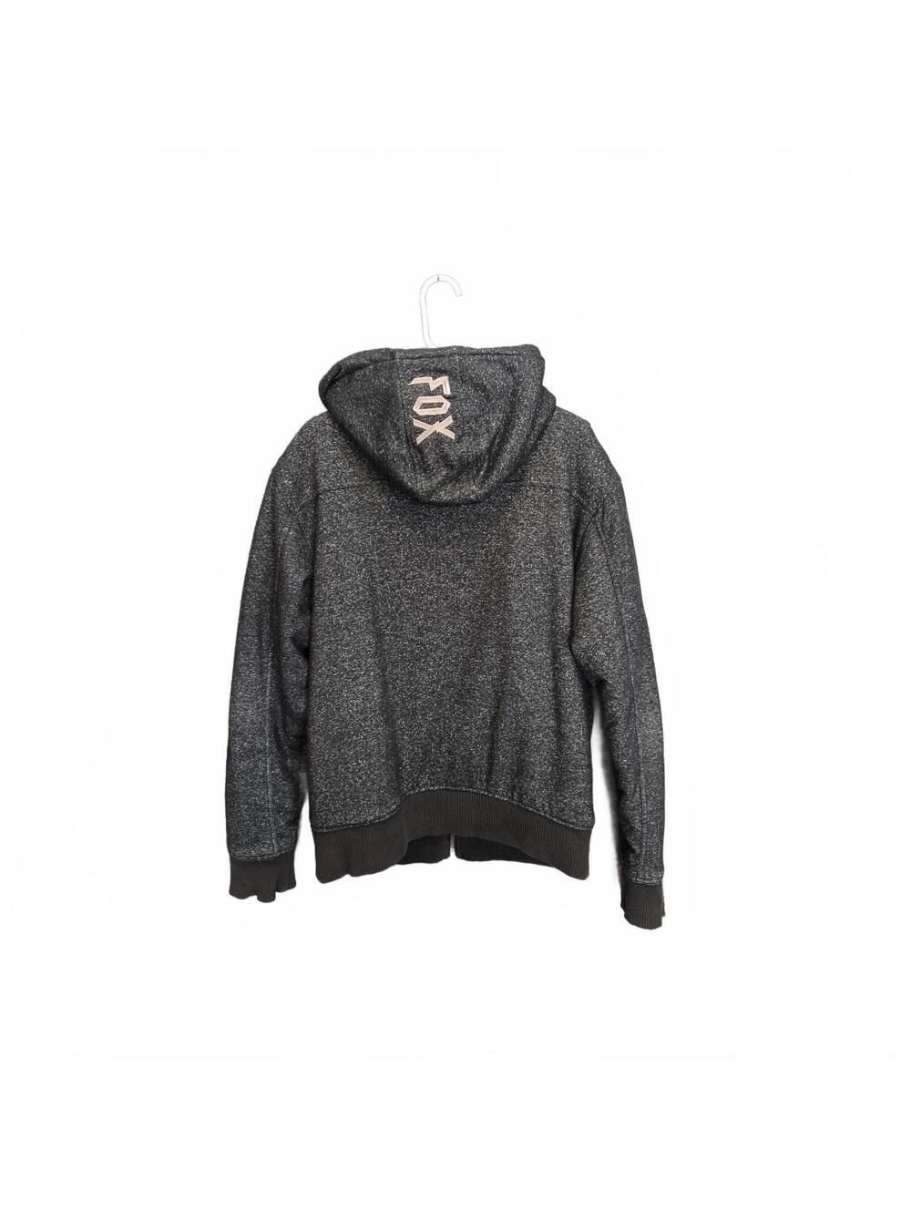 Fox Racing Vintage Y2K Steel Faith Sasquatch Faux Fur Lined Full-Zip Hoodie LRG